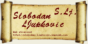 Slobodan LJupković vizit kartica
